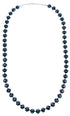 Sterling Silver Hematite Bead Necklace RX114380